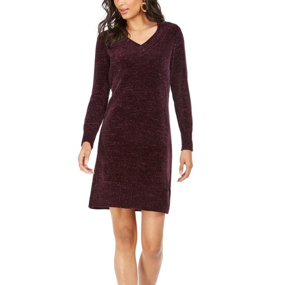 Nine West Dresses & Skirts - BRAND NEW Nine West  CHENILLE V-Neck Sweater Dress